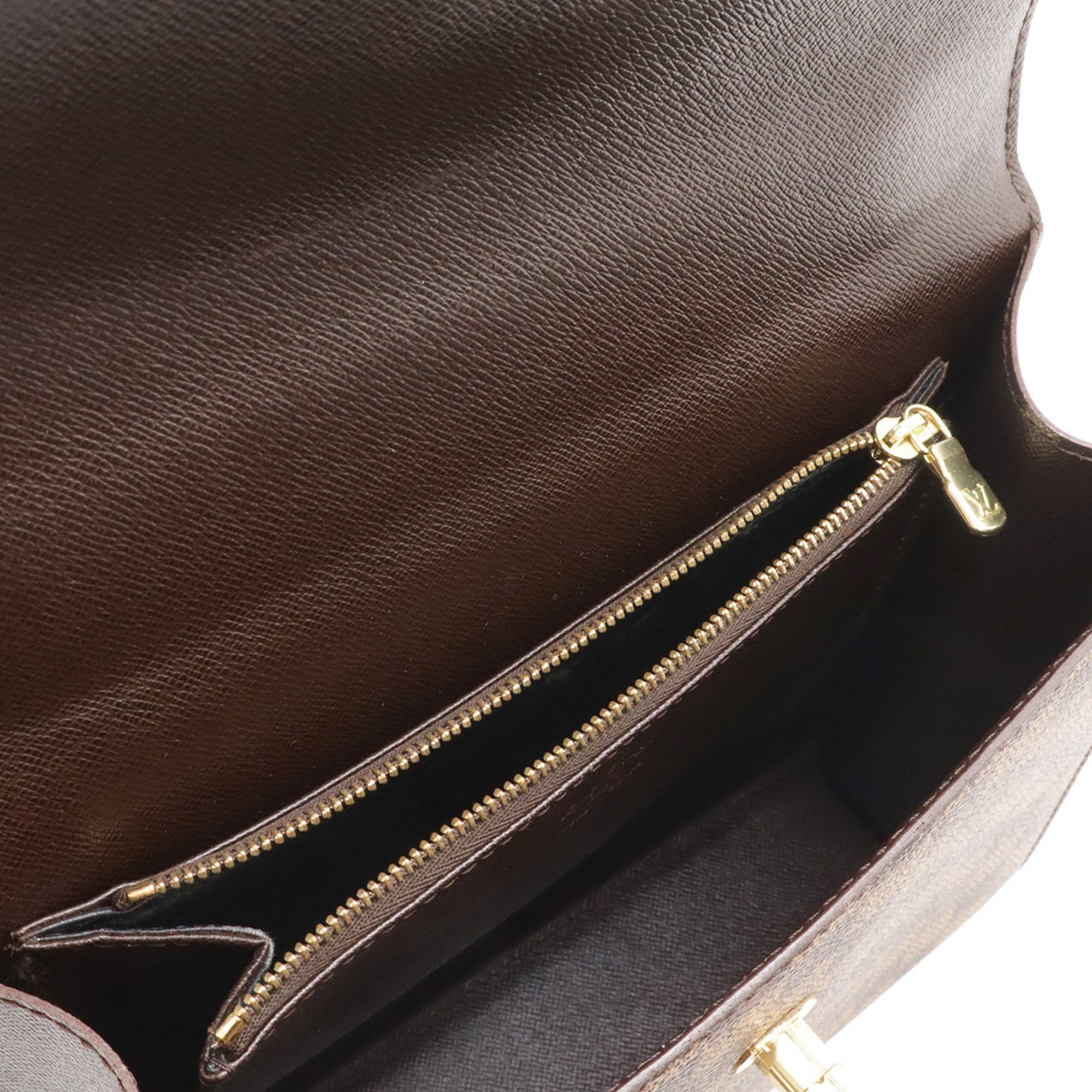 Louis Vuitton Brown Damier Canvas Galle Pvc Handbag (Pre-Owned)