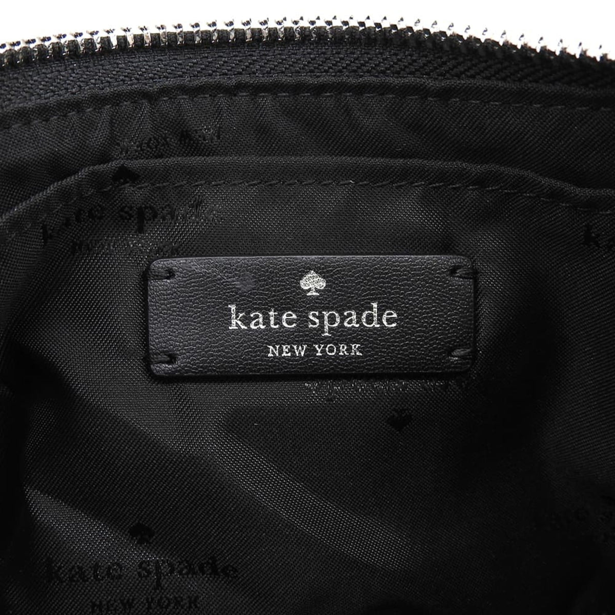 Kate Spade Black White Canvas Crossbody Bag Shoulder Bag (Pre-Owned)