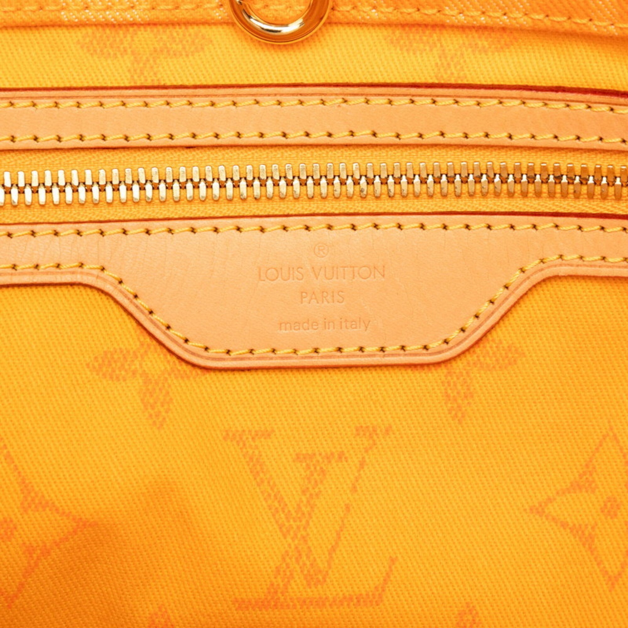 Louis Vuitton Jaune Passion Yellow Canvas Leather Shoulder Bag Tote Bag (Pre-Owned)