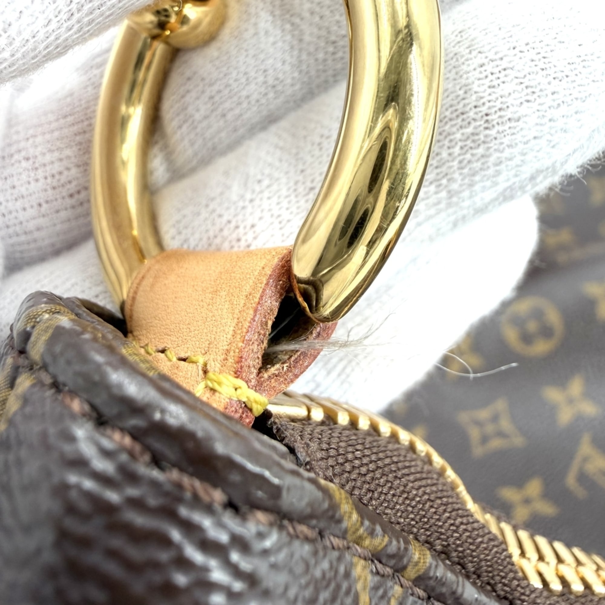 Louis Vuitton Brown Monogram Canvas Handbag (Pre-Owned)