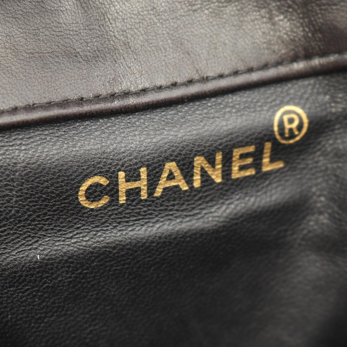 Chanel Black Leather Backpack Handbag (Pre-Owned)