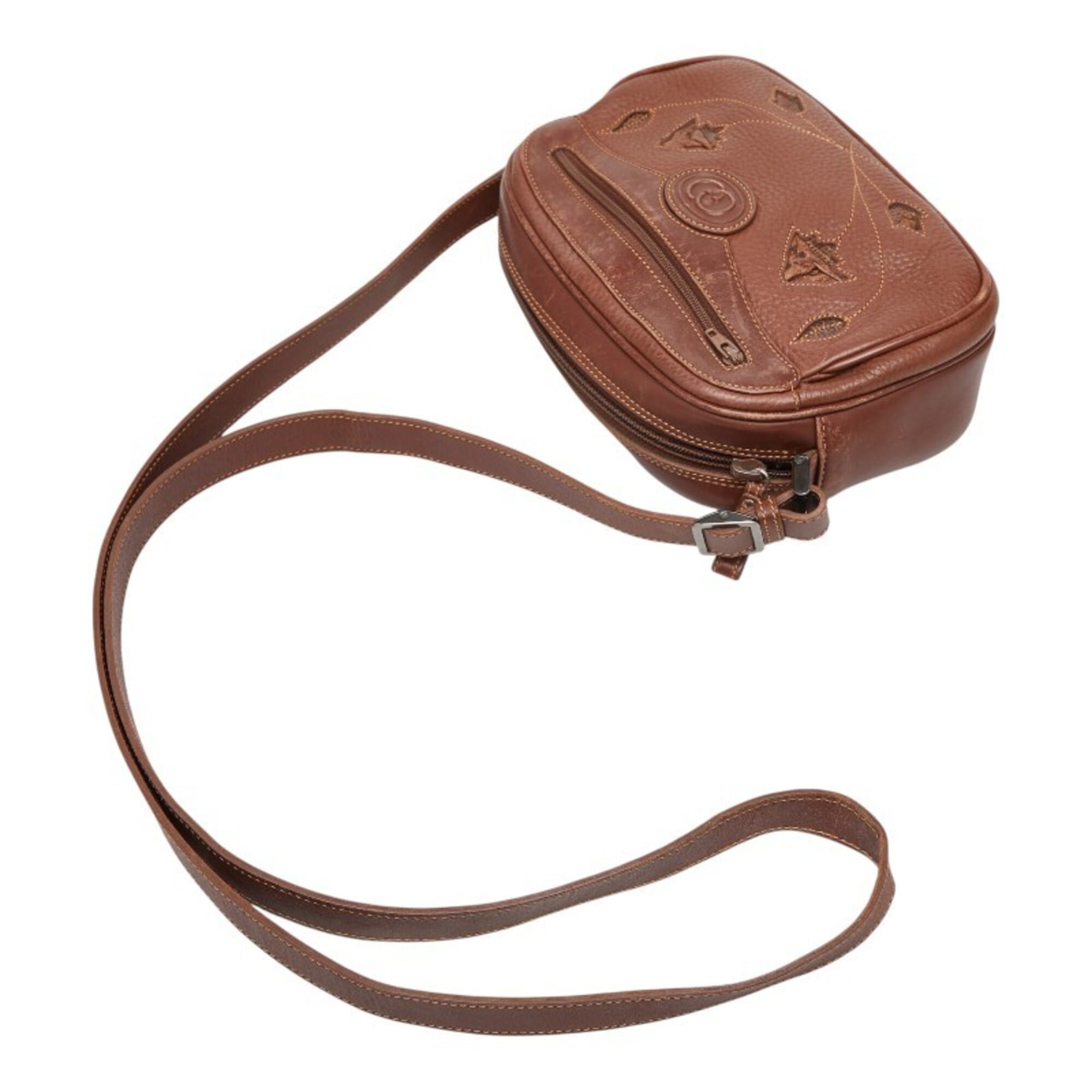 Gucci Brown Leather Shoulder Bag (Pre-Owned)