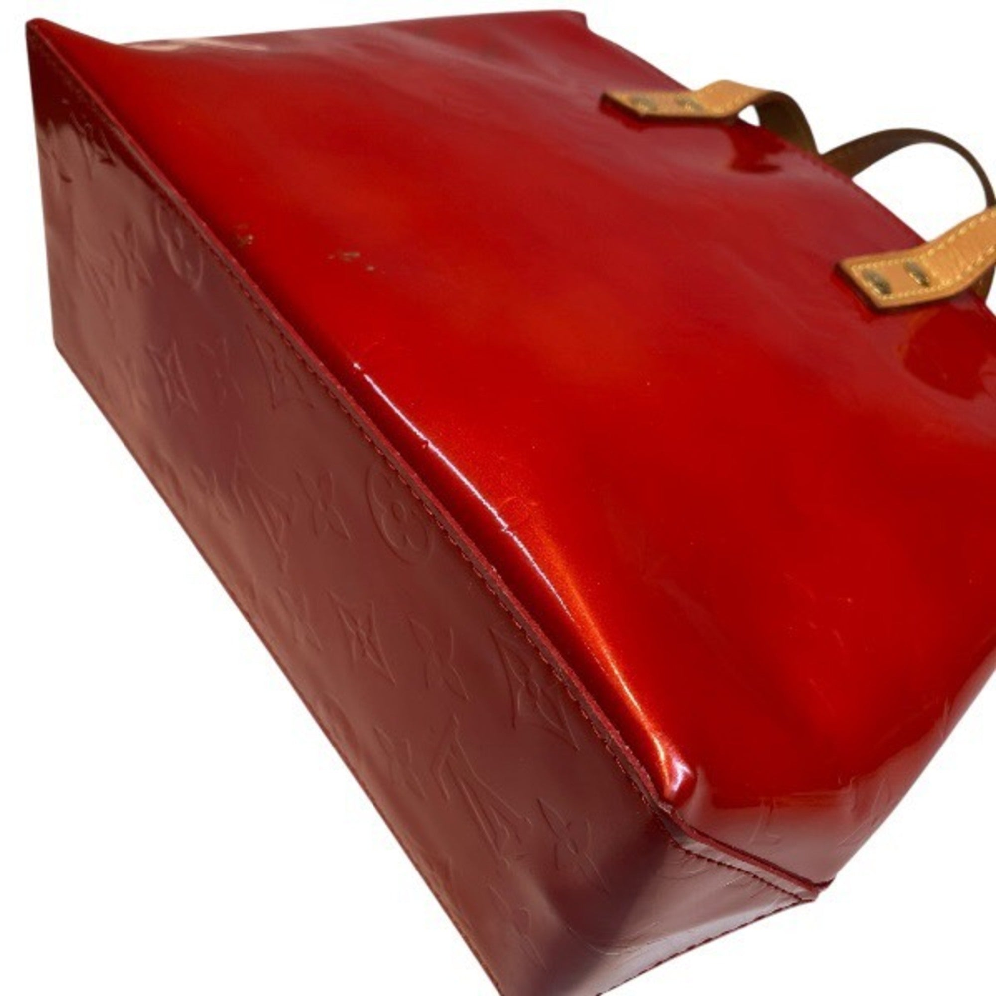 Louis Vuitton Red Color Rouge Leather Handbag (Pre-Owned)