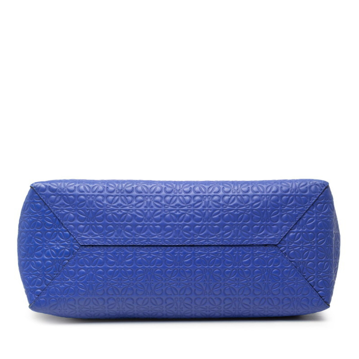 Loewe Blue Leather Shoulder Bag Tote Bag (Pre-Owned)