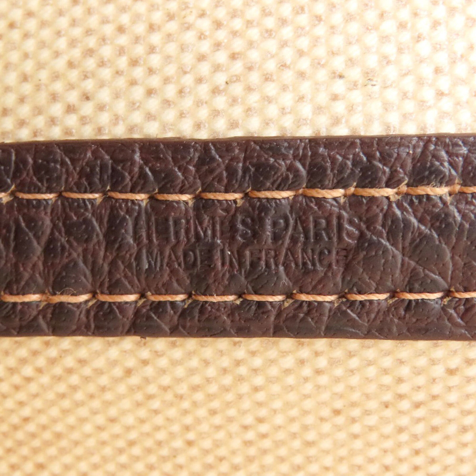 Hermes Marron Toile H Handbag (Pre-Owned)