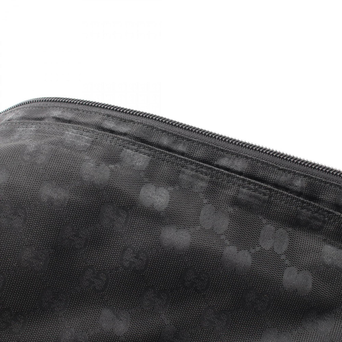 Gucci Black Canvas Leather Handbag Shoulder Bag (Pre-Owned)