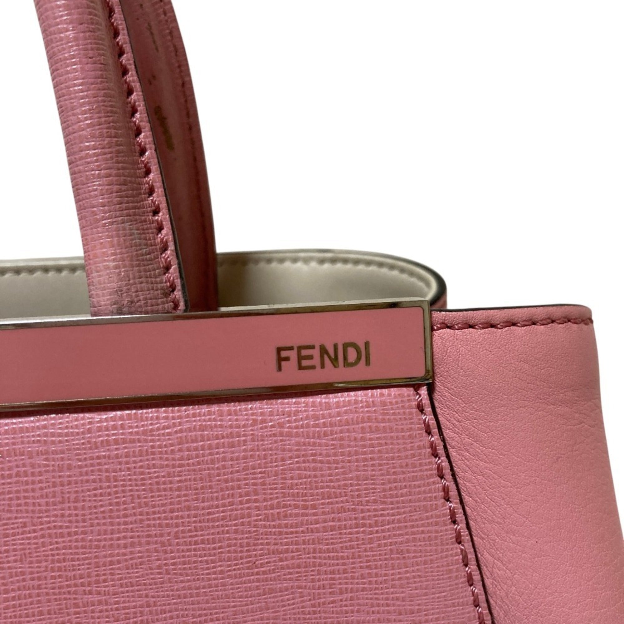 Fendi Pink Leather Handbag (Pre-Owned)