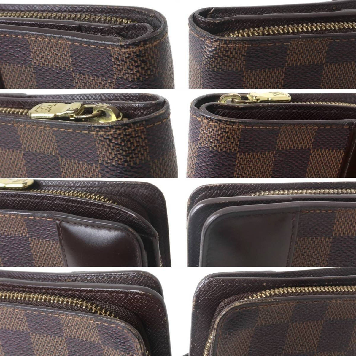 Louis Vuitton Damier Damier Canvas Ebene Wallet (Bi-Fold) (Pre-Owned)
