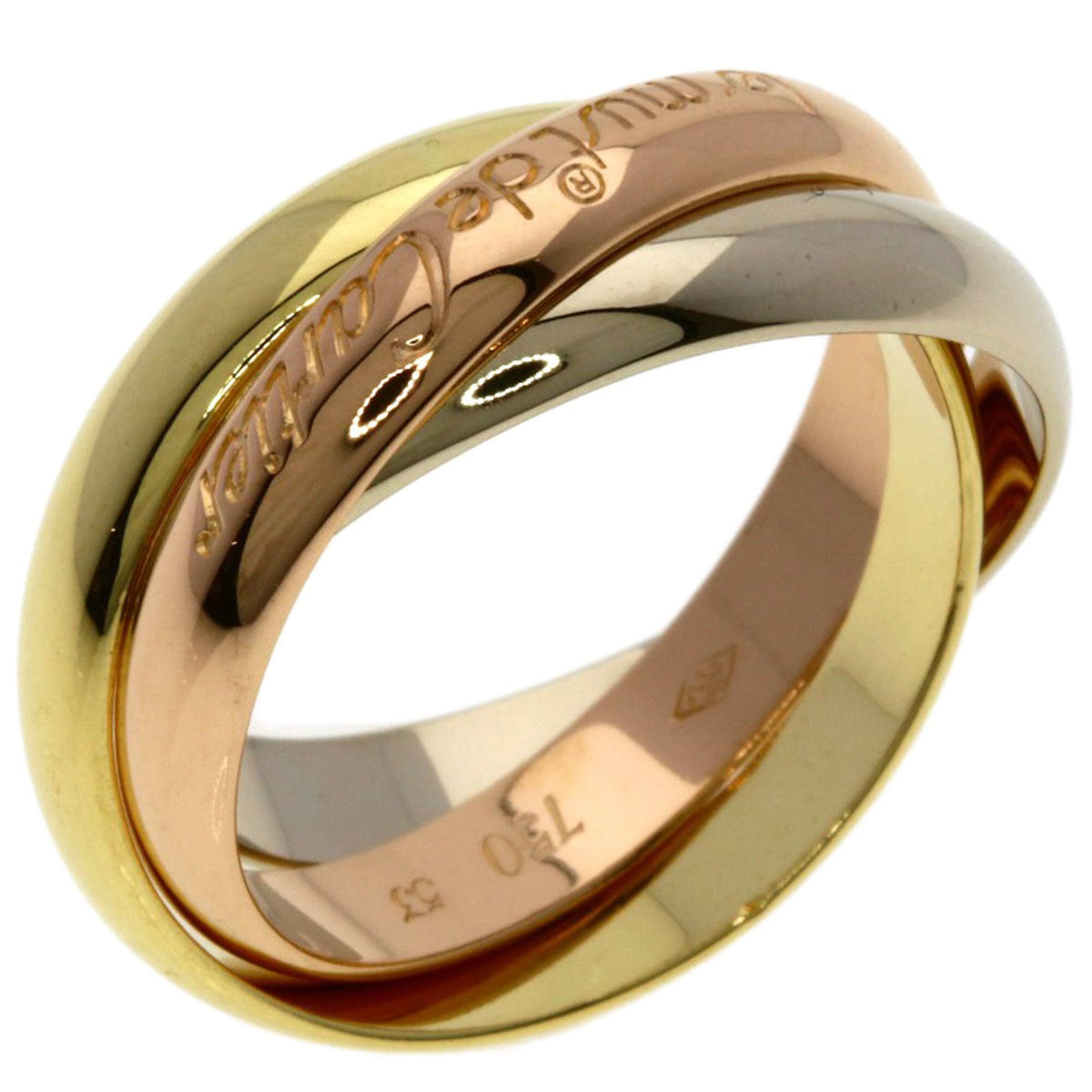 Cartier Trinity Yellow Gold (18K) Pink Gold (18K) White Gold (18K) Band Ring (Pre-Owned)