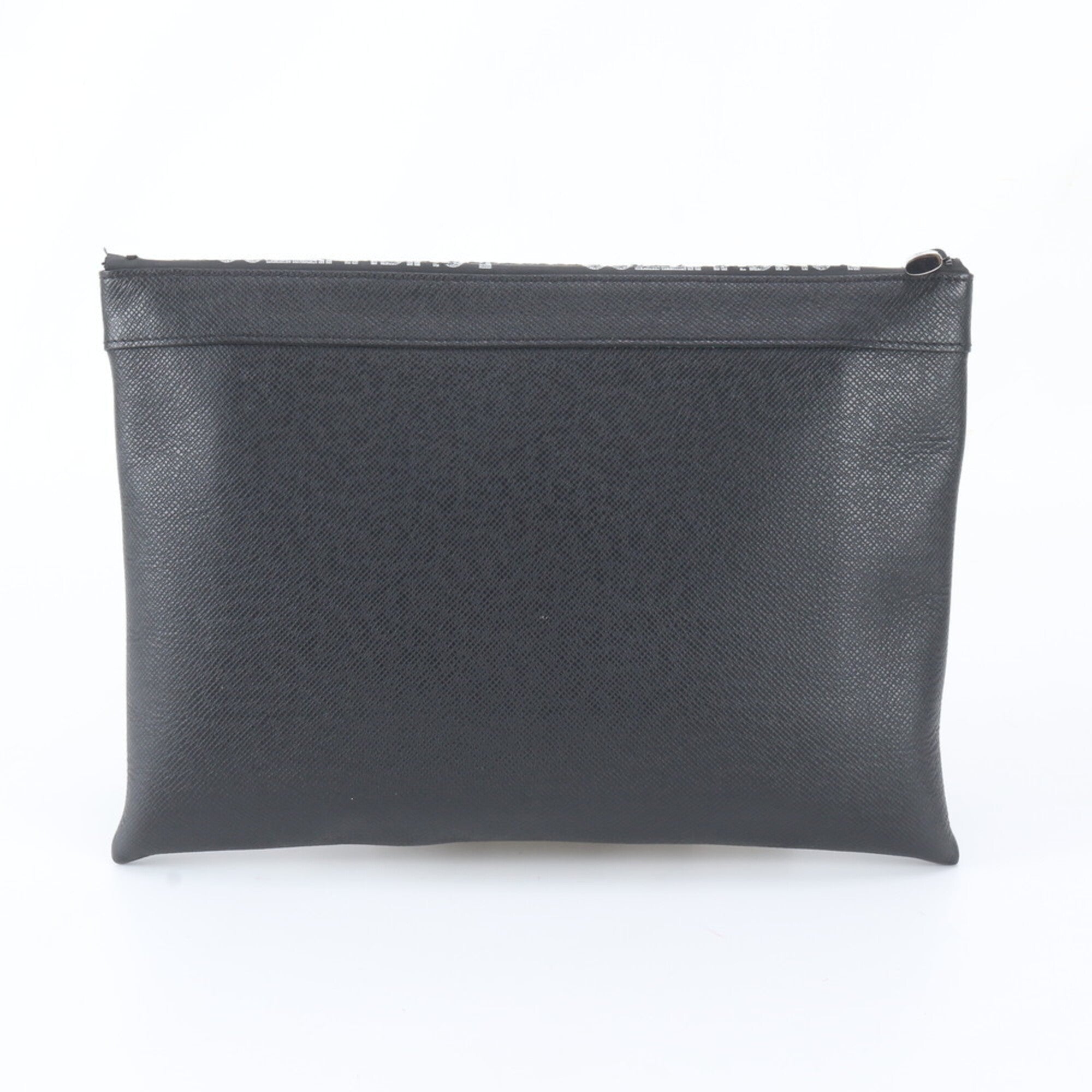 Louis Vuitton Ardoise Black Galle Leather Pochette (Pre-Owned)