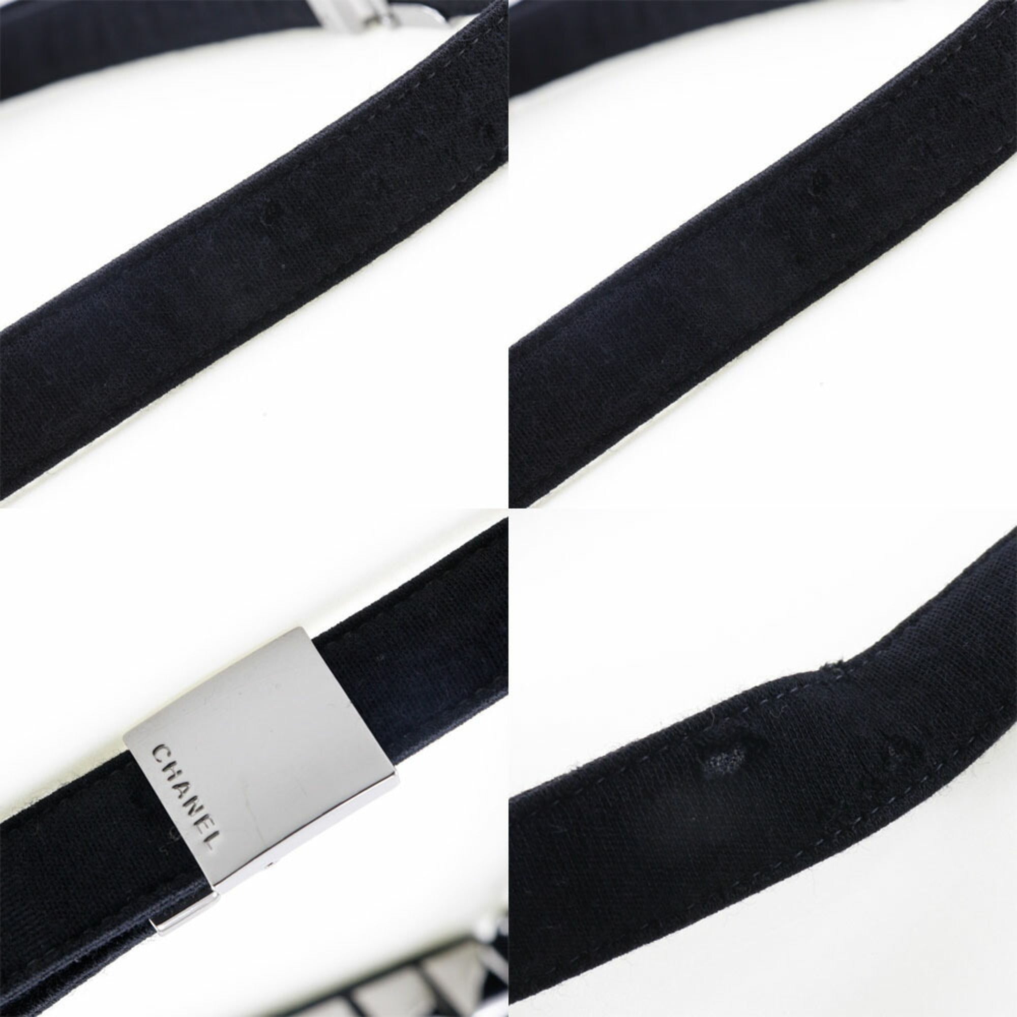 Chanel Black Cotton Shoulder Bag (Pre-Owned)