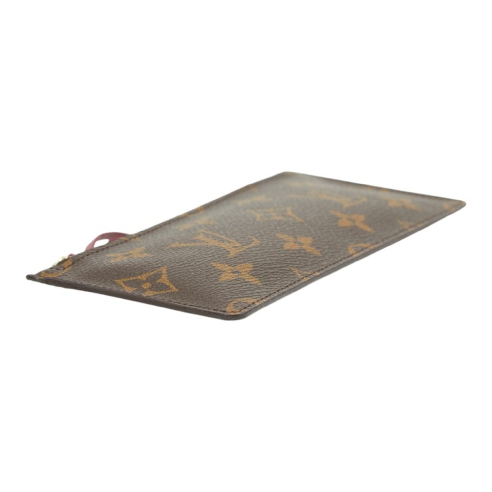 Louis Vuitton Brown Pvc Leather Handbag Pouch (Pre-Owned)