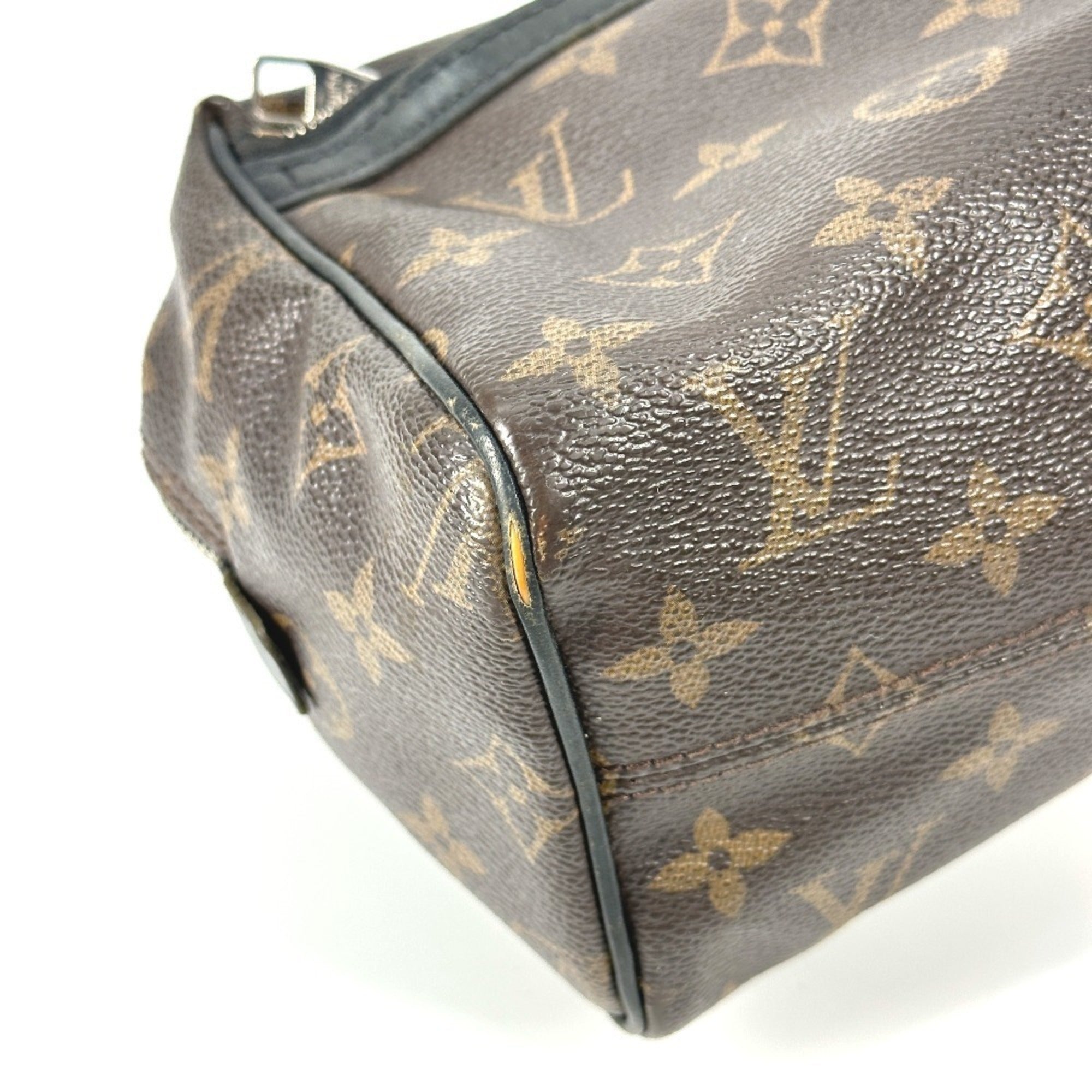 Louis Vuitton Black Brown Monogram Canvas Clutch Bag Pouch (Pre-Owned)