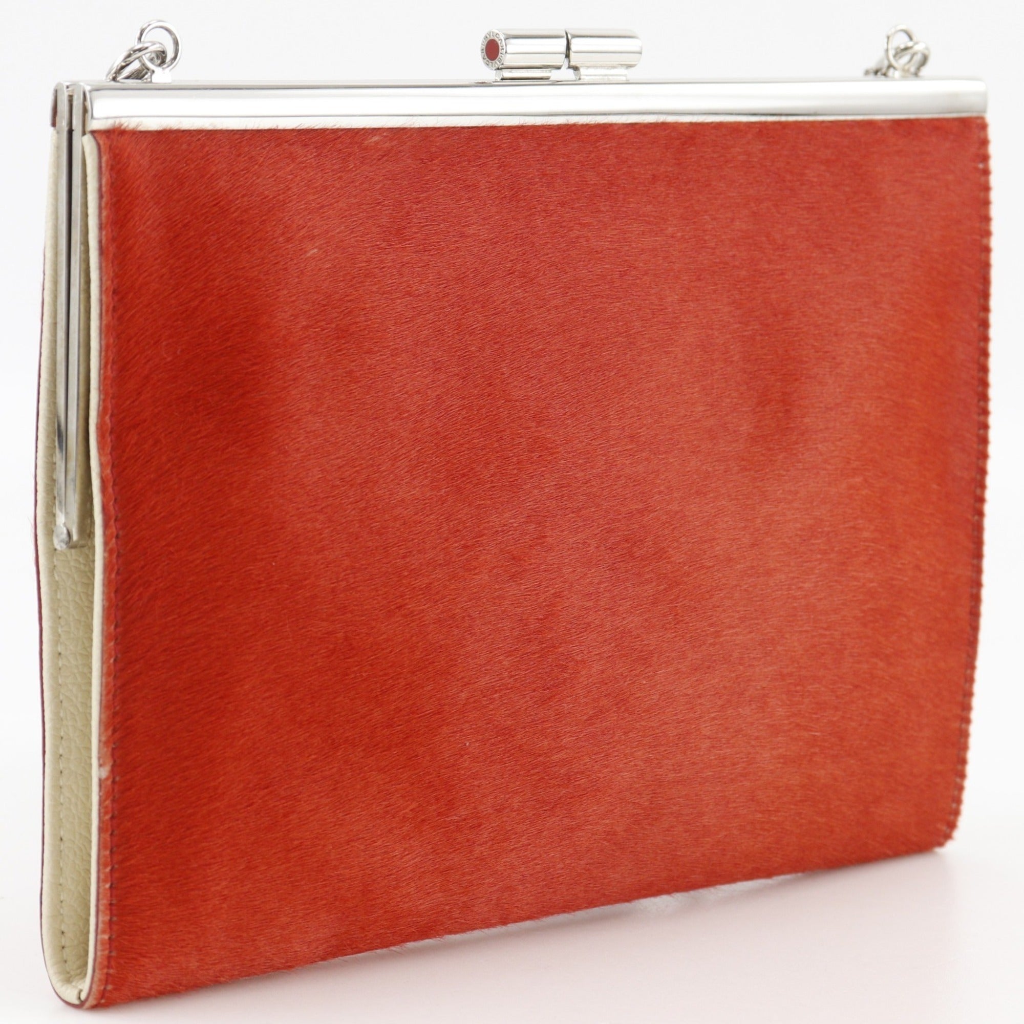 Bvlgari Red Color Leather Shoulder Bag (Pre-Owned)