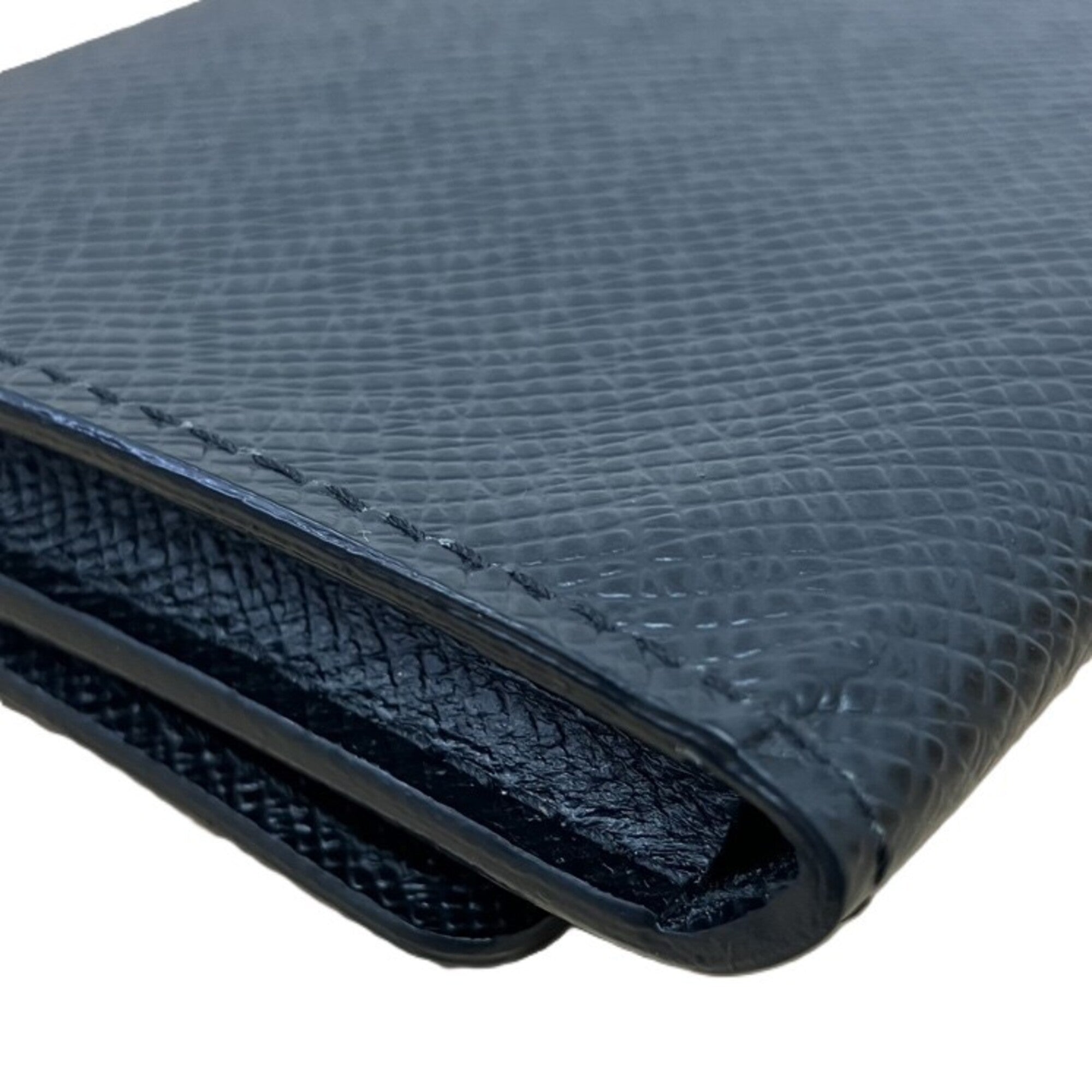 Louis Vuitton Black Leather Coin Purse/Coin Case (Pre-Owned)