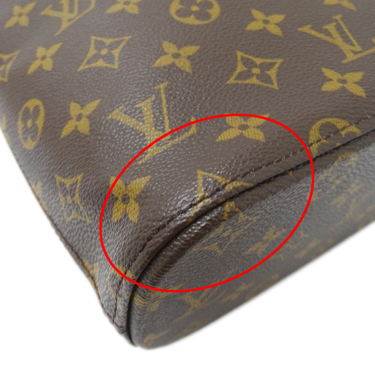 Louis Vuitton Brown Monogram Canvas Handbag Tote Bag (Pre-Owned)
