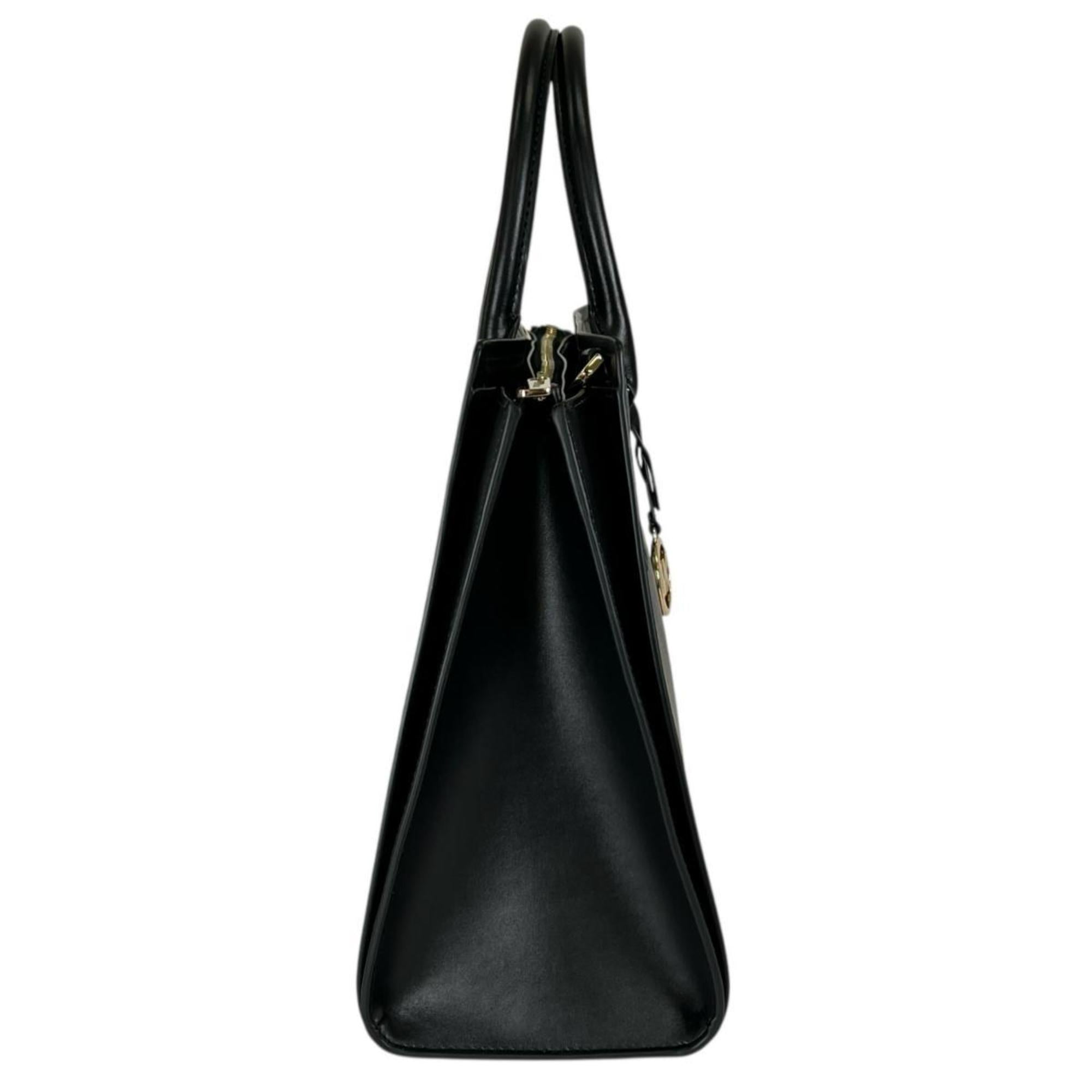 Michael Kors Black Leather Handbag Shoulder Bag (Pre-Owned)