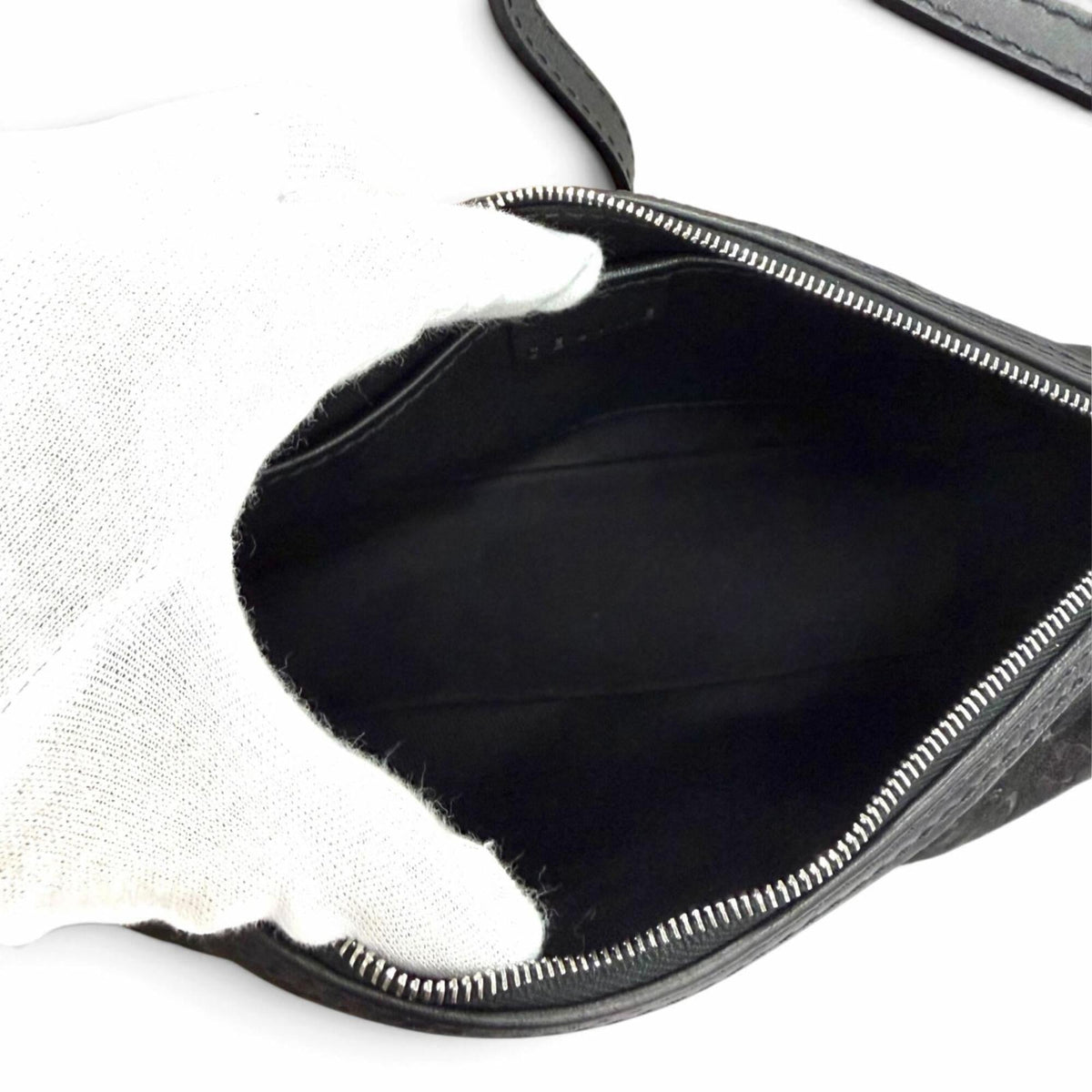 Celine Black Suede Leather Pouch (Pre-Owned)