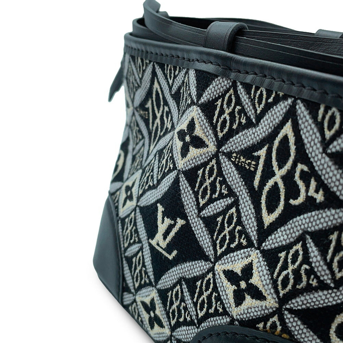 Louis Vuitton Black Noir Monogram Jacquard Handbag Shoulder Bag (Pre-Owned)