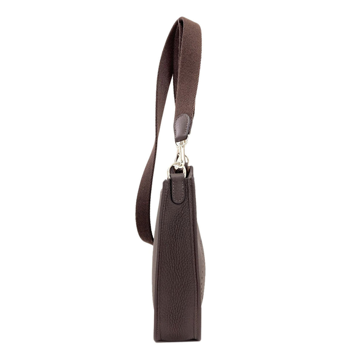 Hermes Dark Brown Leather Shoulder Bag (Pre-Owned)
