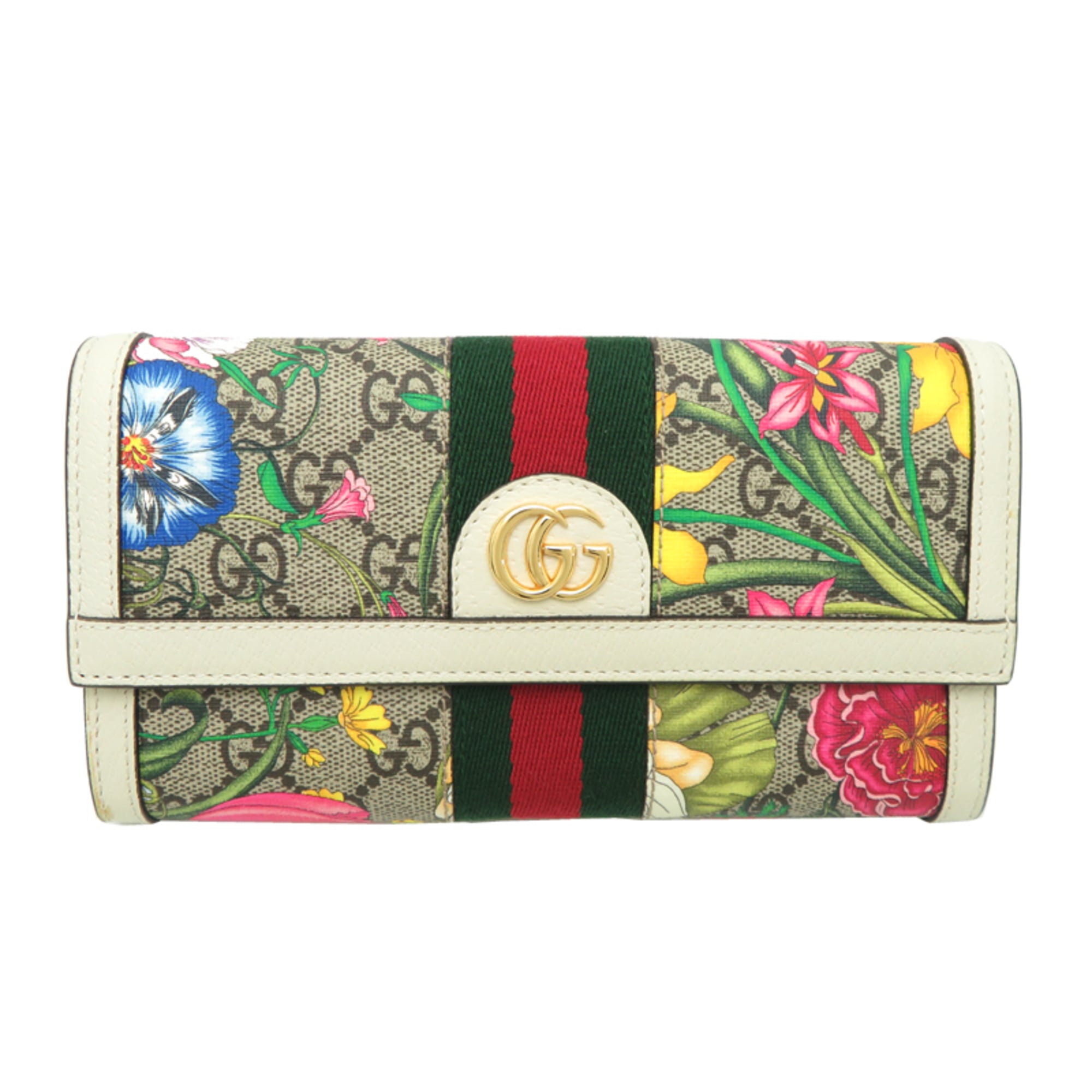 Gucci Pvc Leather Long Wallet (Bi-Fold) (Pre-Owned)