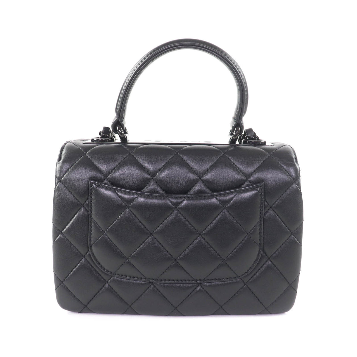 Chanel Black Leather Shoulder Bag (Pre-Owned)