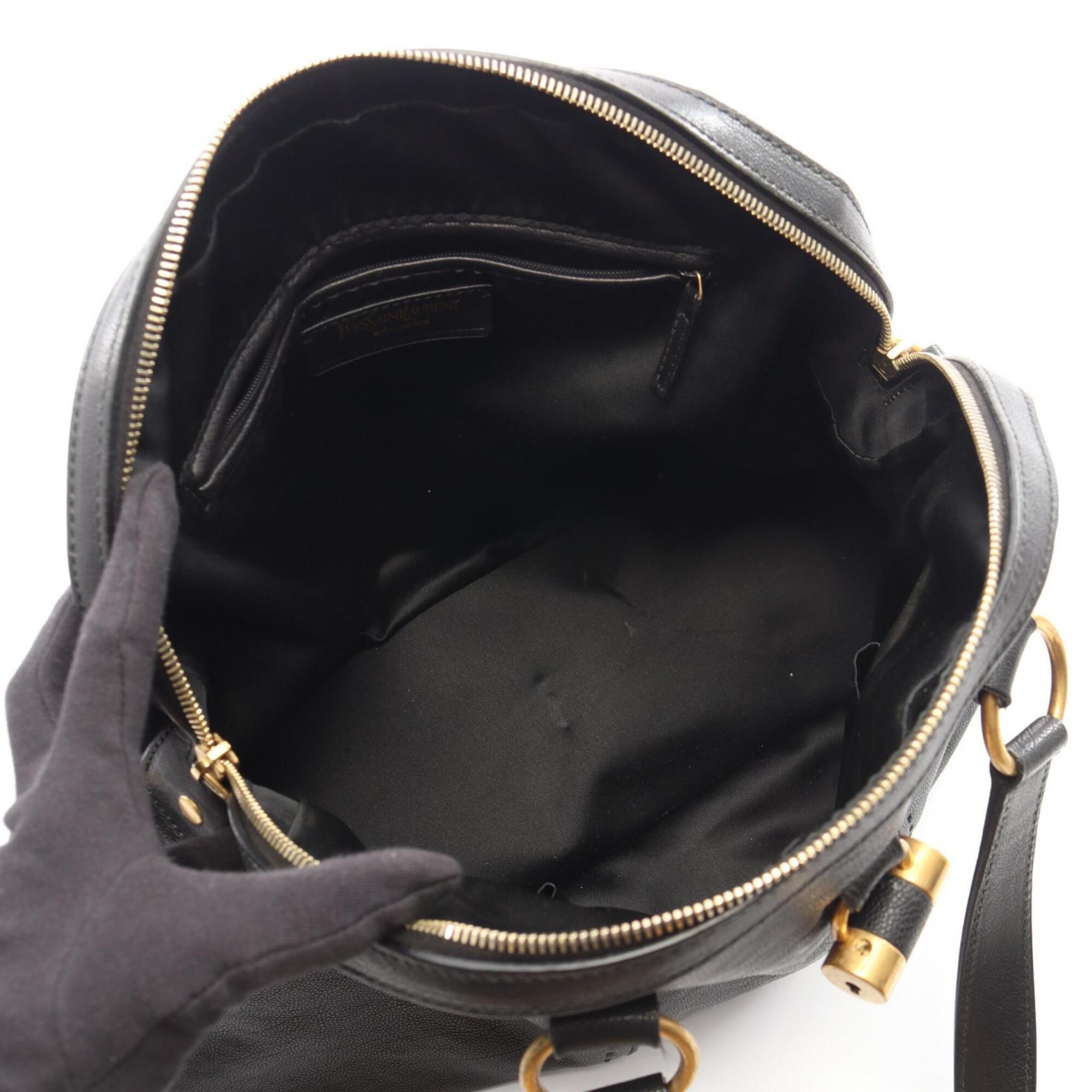 Yves Saint Laurent Black Leather Handbag (Pre-Owned)