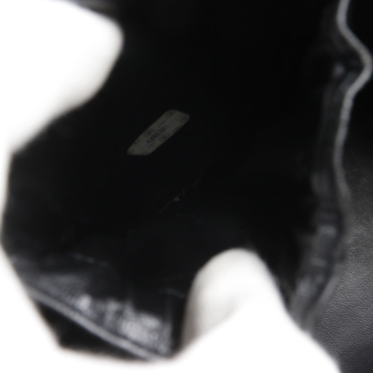 Chanel Black Grained Calfskin Handbag Pouch (Pre-Owned)