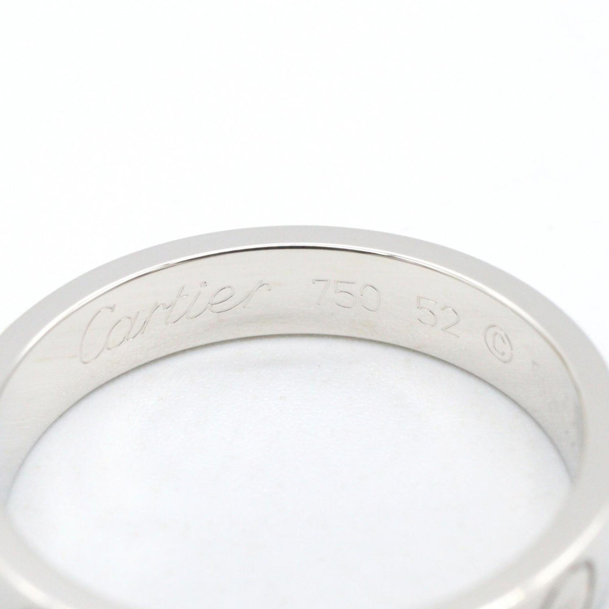 Cartier Silver White Gold (18K) Band Ring (Pre-Owned)