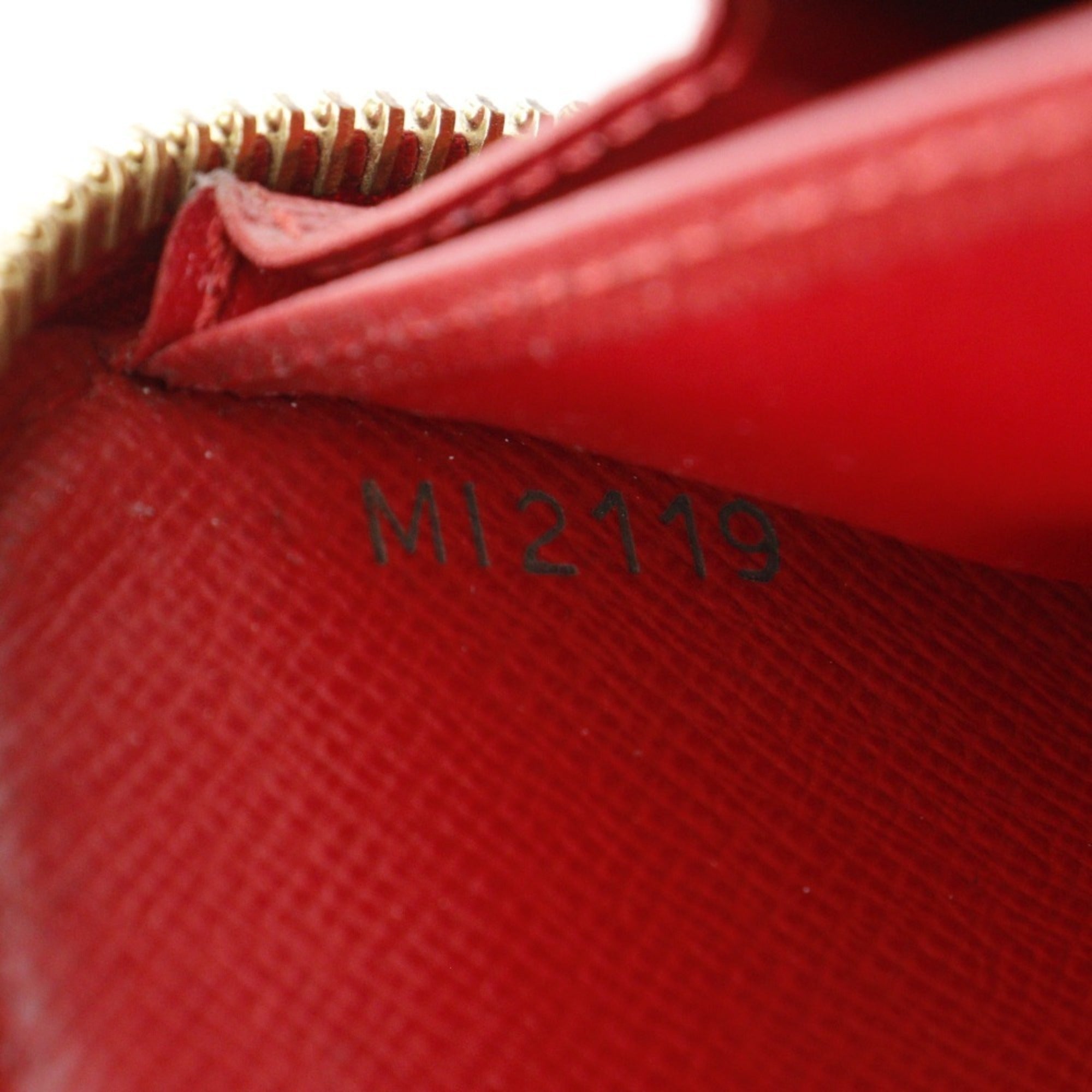 Louis Vuitton Monogram Brown Cerise Red Color Monogram Long Wallet (Bi-Fold) (Pre-Owned)