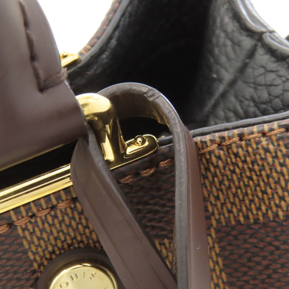 Louis Vuitton Damier Canvas Ebene Damier Canvas Handbag (Pre-Owned)