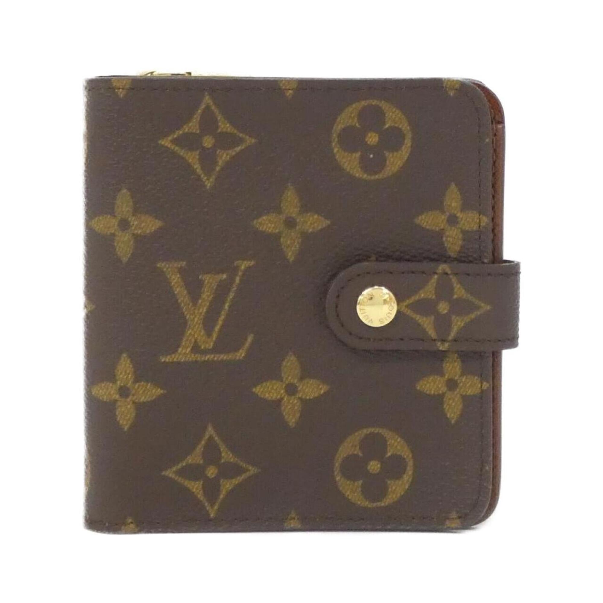 Louis Vuitton Marron Coated Canvas Wallet (Bi-Fold) (Pre-Owned)