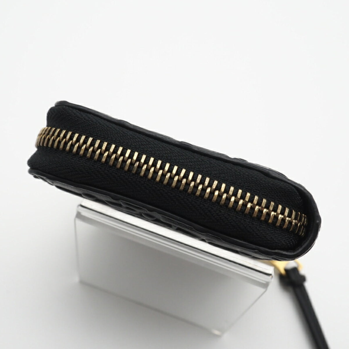 Christian Dior Black Leather Coin Purse/Coin Case (Pre-Owned)