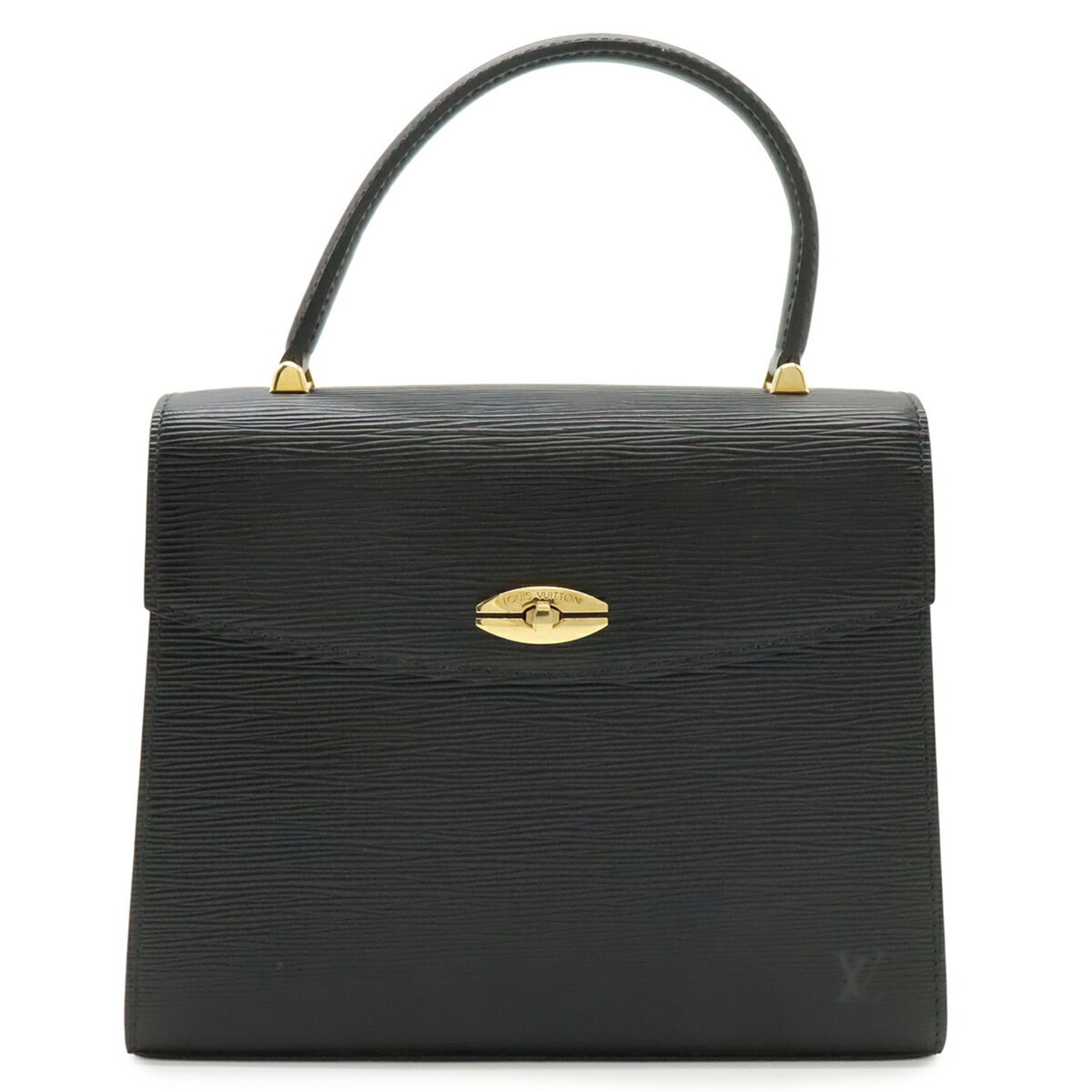 Louis Vuitton Epi Black Noir Epi Leather Handbag (Pre-Owned)