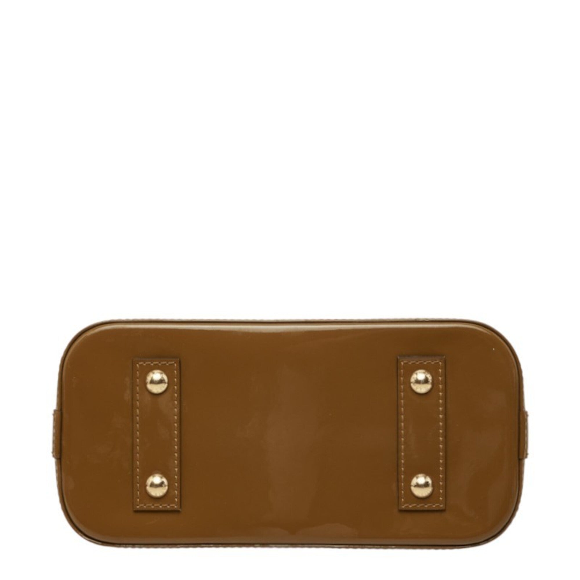 Louis Vuitton Brown Olive Patent Leather Handbag Shoulder Bag (Pre-Owned)