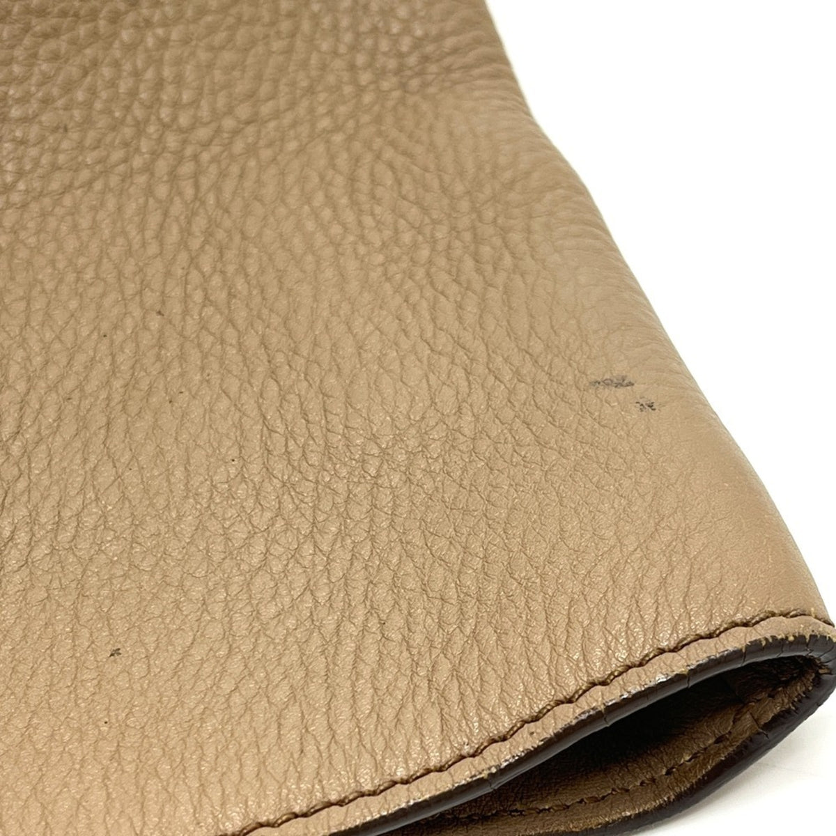 Prada Beige Nylon Leather Handbag Tote Bag (Pre-Owned)