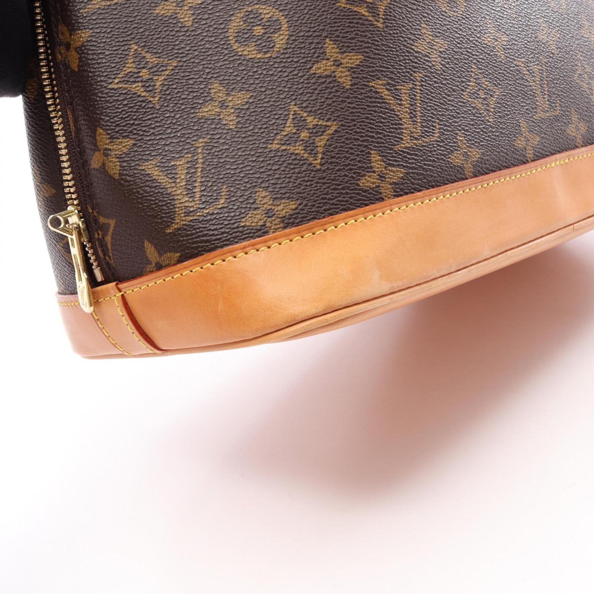 Louis Vuitton Monogram Brown Coated Canvas Leather Handbag (Pre-Owned)