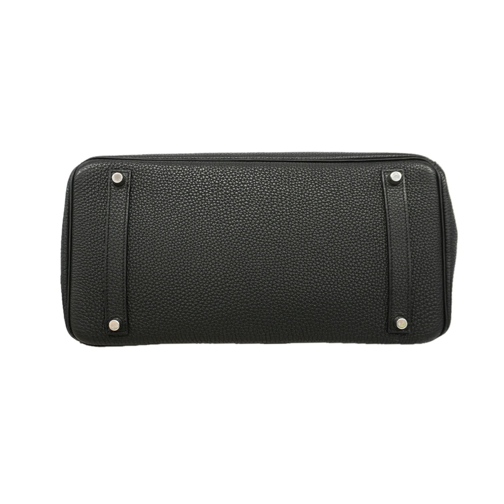 Hermes Black Togo Leather Handbag (Pre-Owned)