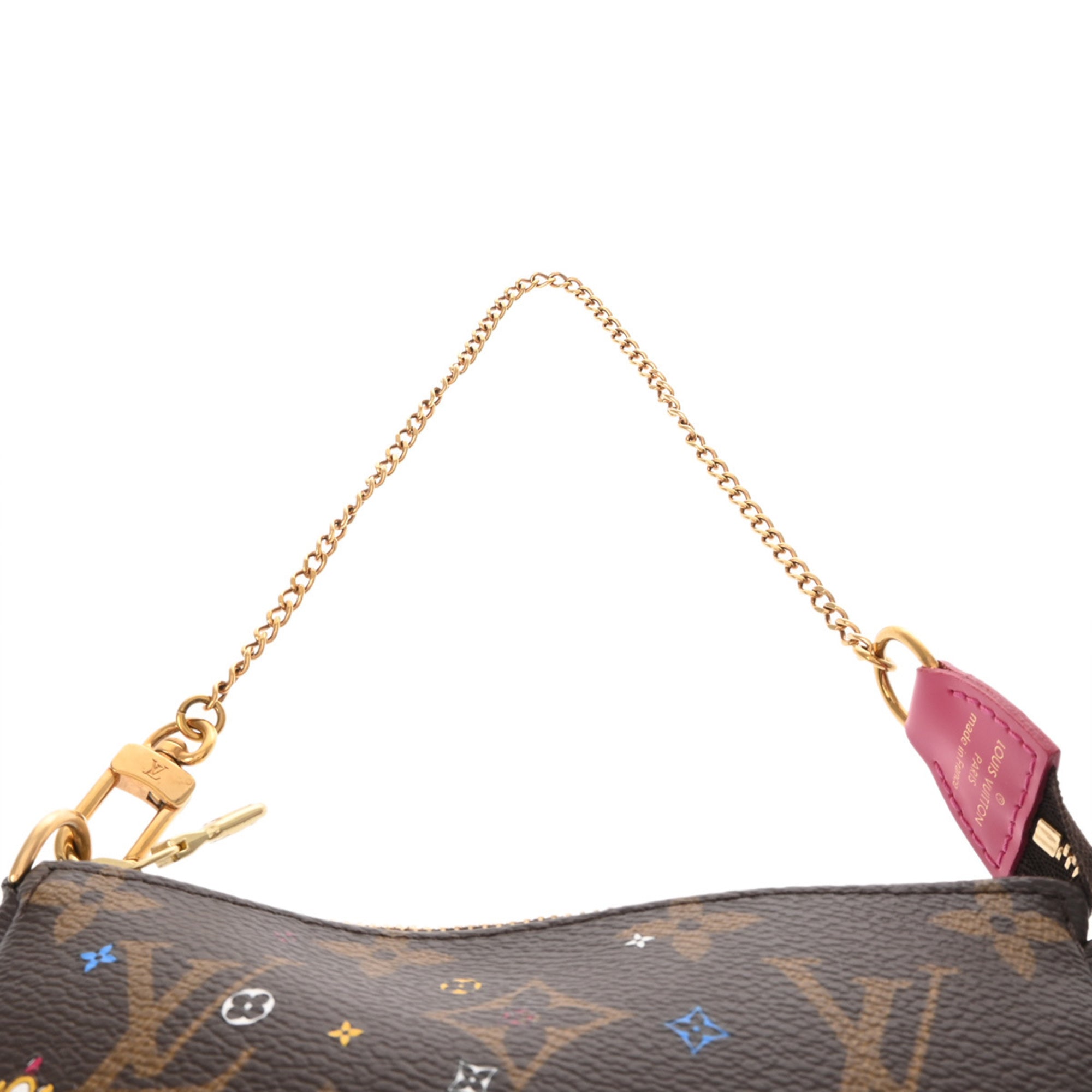 Louis Vuitton Brown Canvas Monogram Pochette Pouch (Pre-Owned)