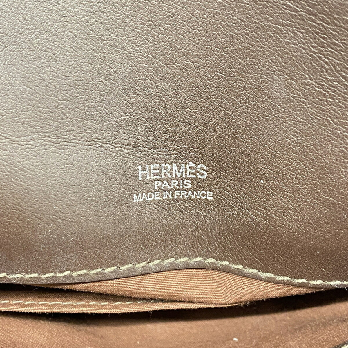 Hermes Brown Toile H Handbag (Pre-Owned)