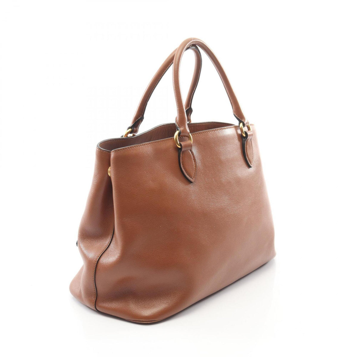 Prada Brown Leather Handbag (Pre-Owned)