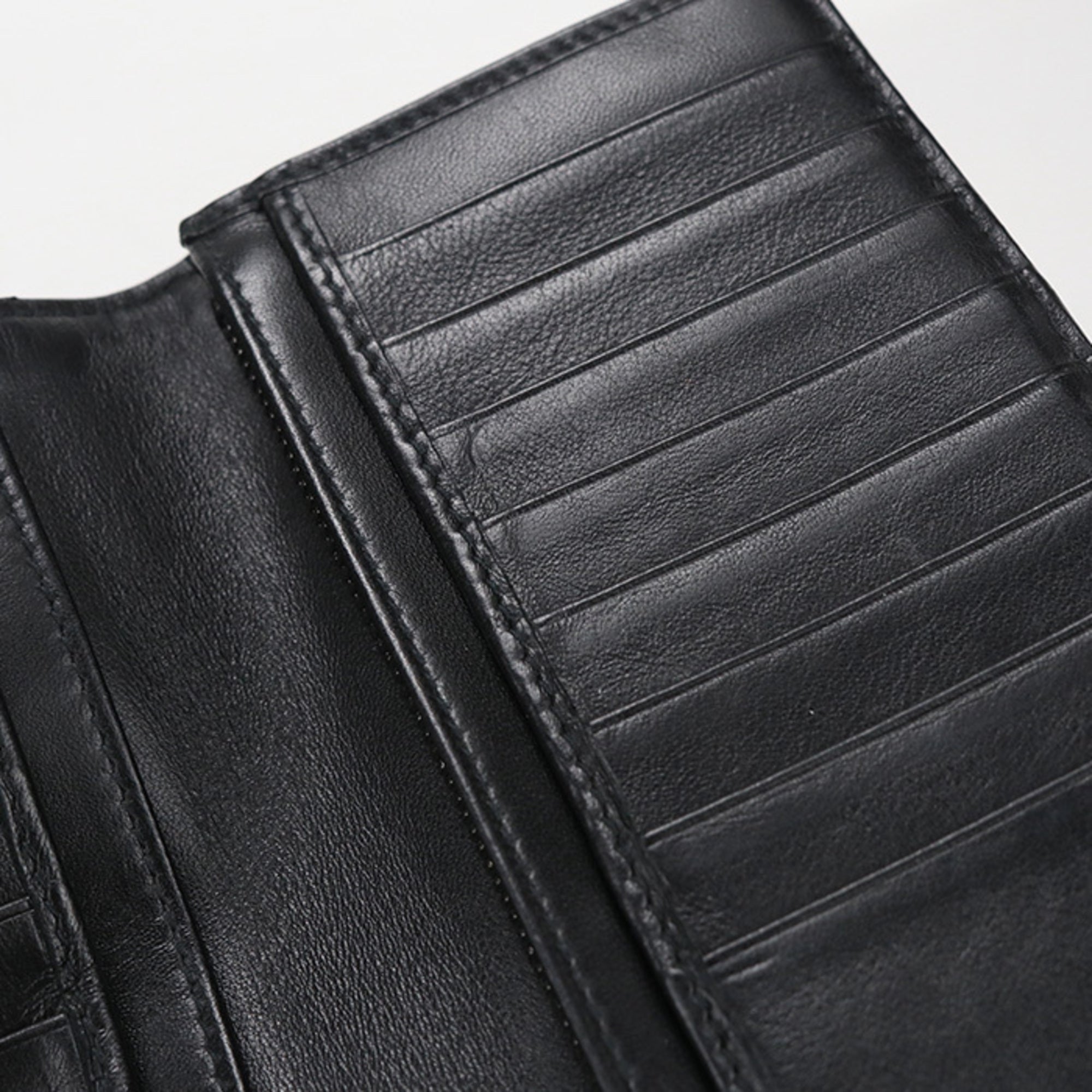 Christian Dior Black Jacquard Long Wallet (Bi-Fold) (Pre-Owned)