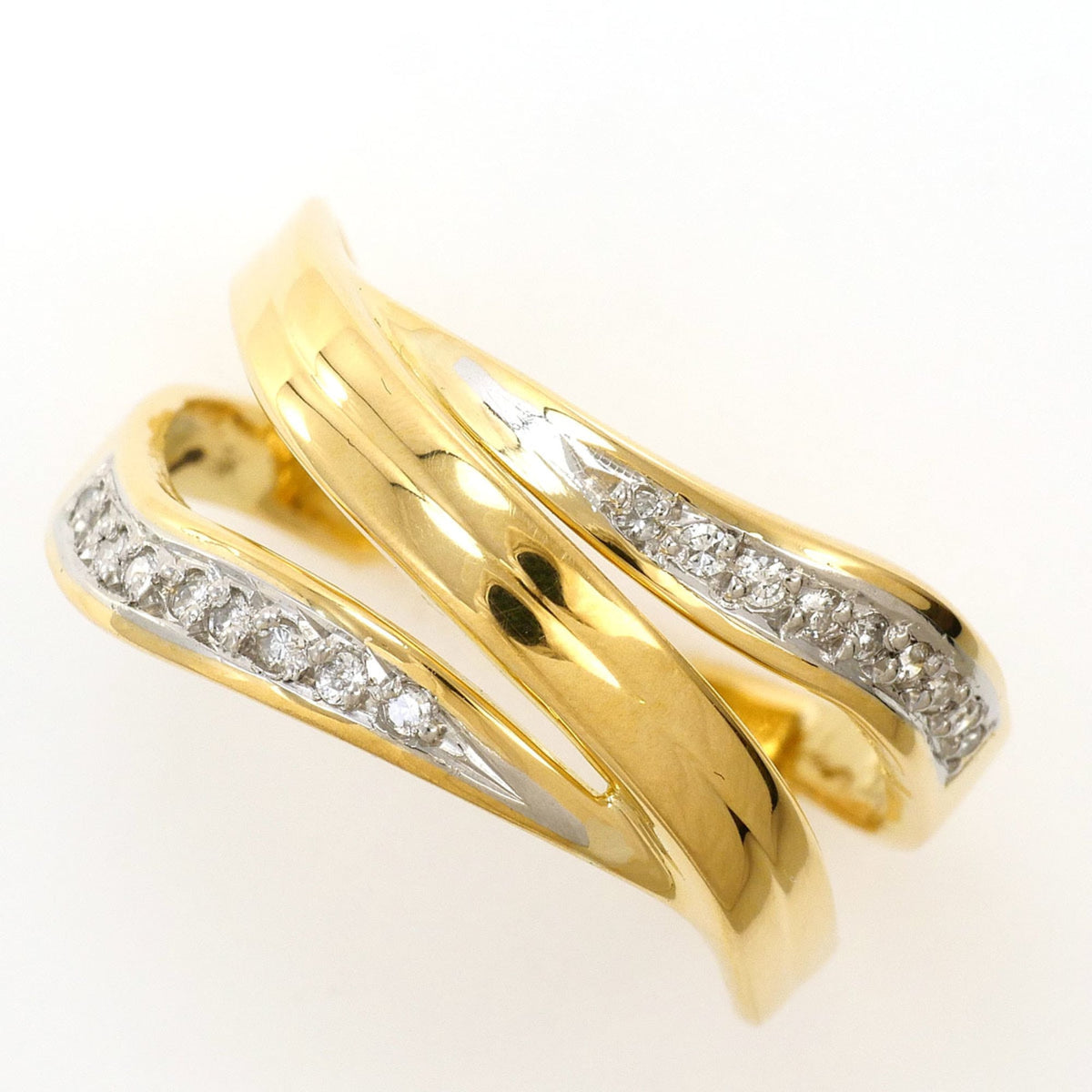 Unbranded Platinum Yellow Gold Yellow Gold (18K) Platinum 900 Band Ring (Pre-Owned)