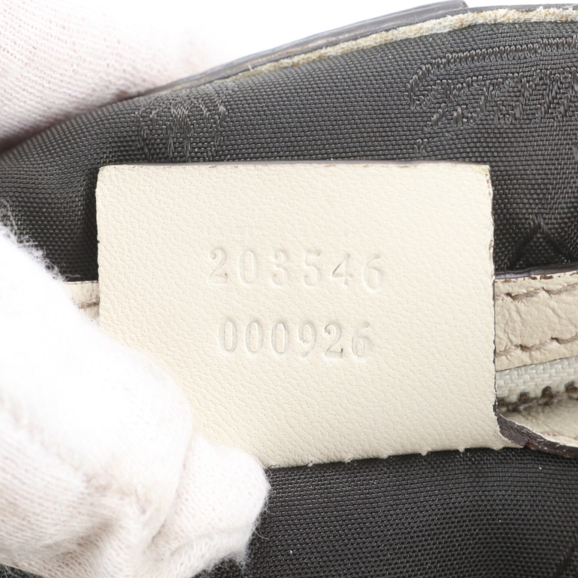 Gucci Horsebit Beige Leather Handbag Tote Bag (Pre-Owned)