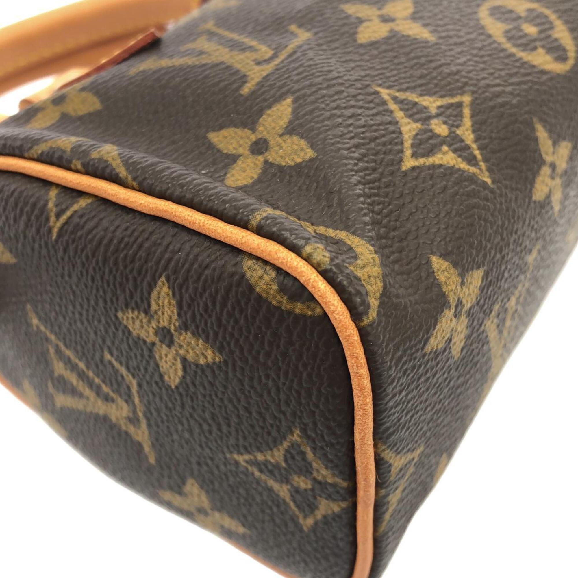 Louis Vuitton Monogram Mini Marron Coated Canvas Boston Bag Handbag (Pre-Owned)