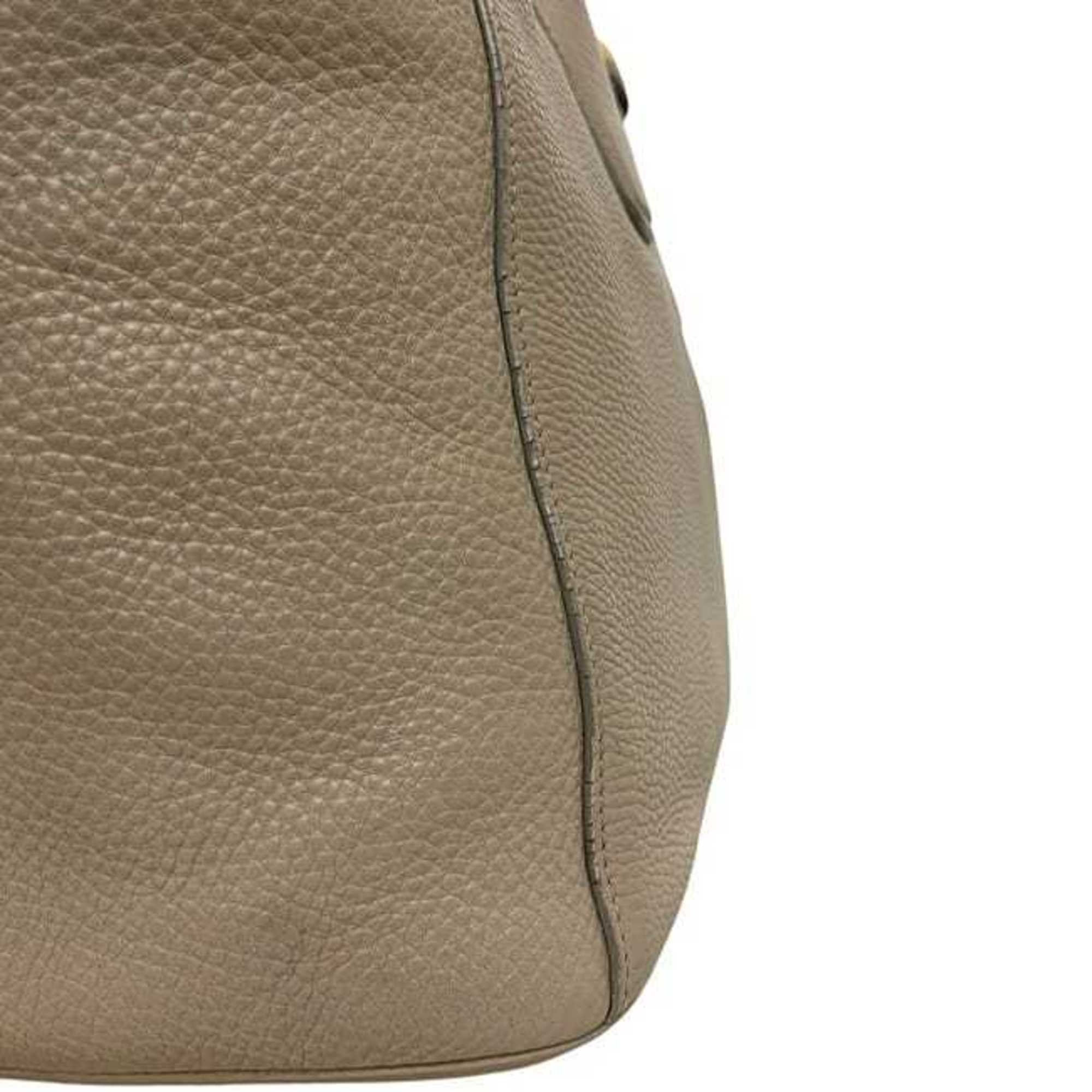 Prada Beige Leather Tote Bag (Pre-Owned)