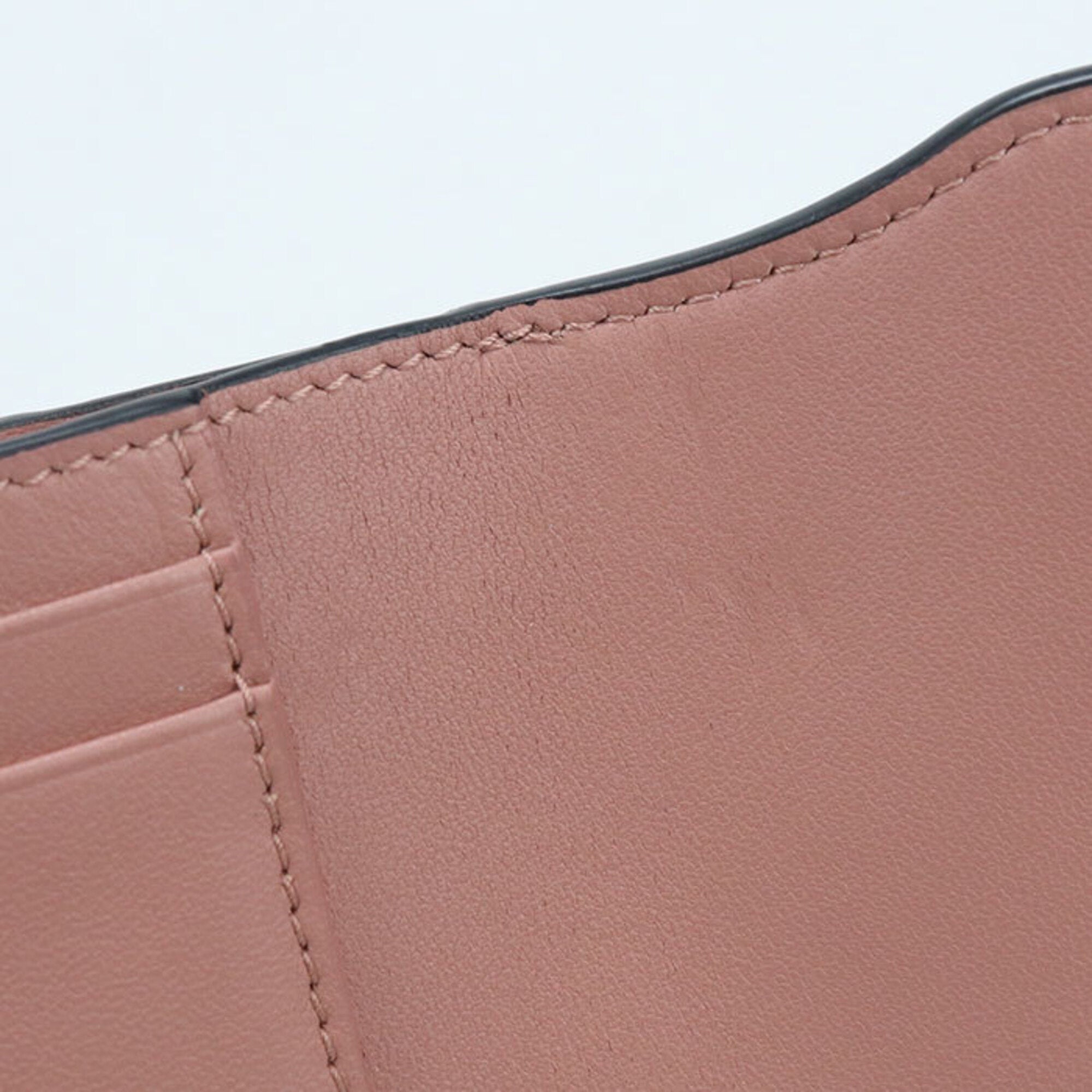 Christian Dior Pink Leather Wallet (Tri-Fold) (Pre-Owned)