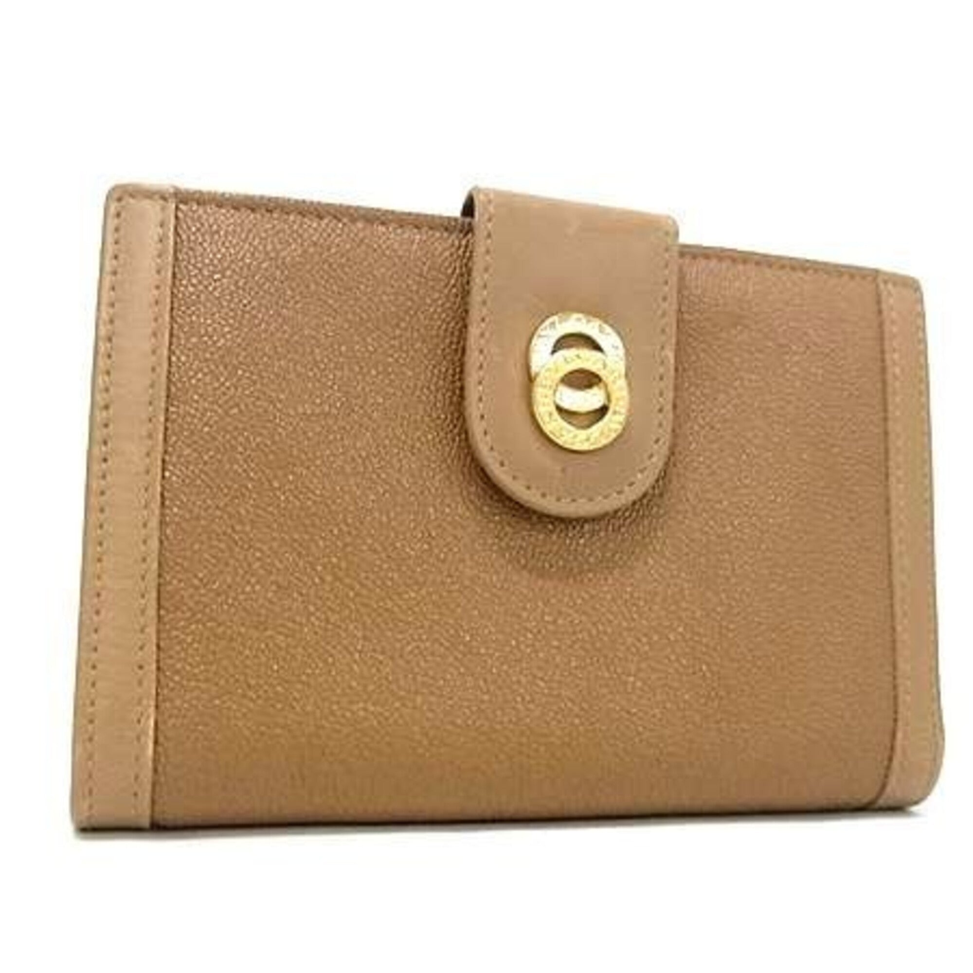 Bvlgari Brown Leather Wallet (Bi-Fold) (Pre-Owned)