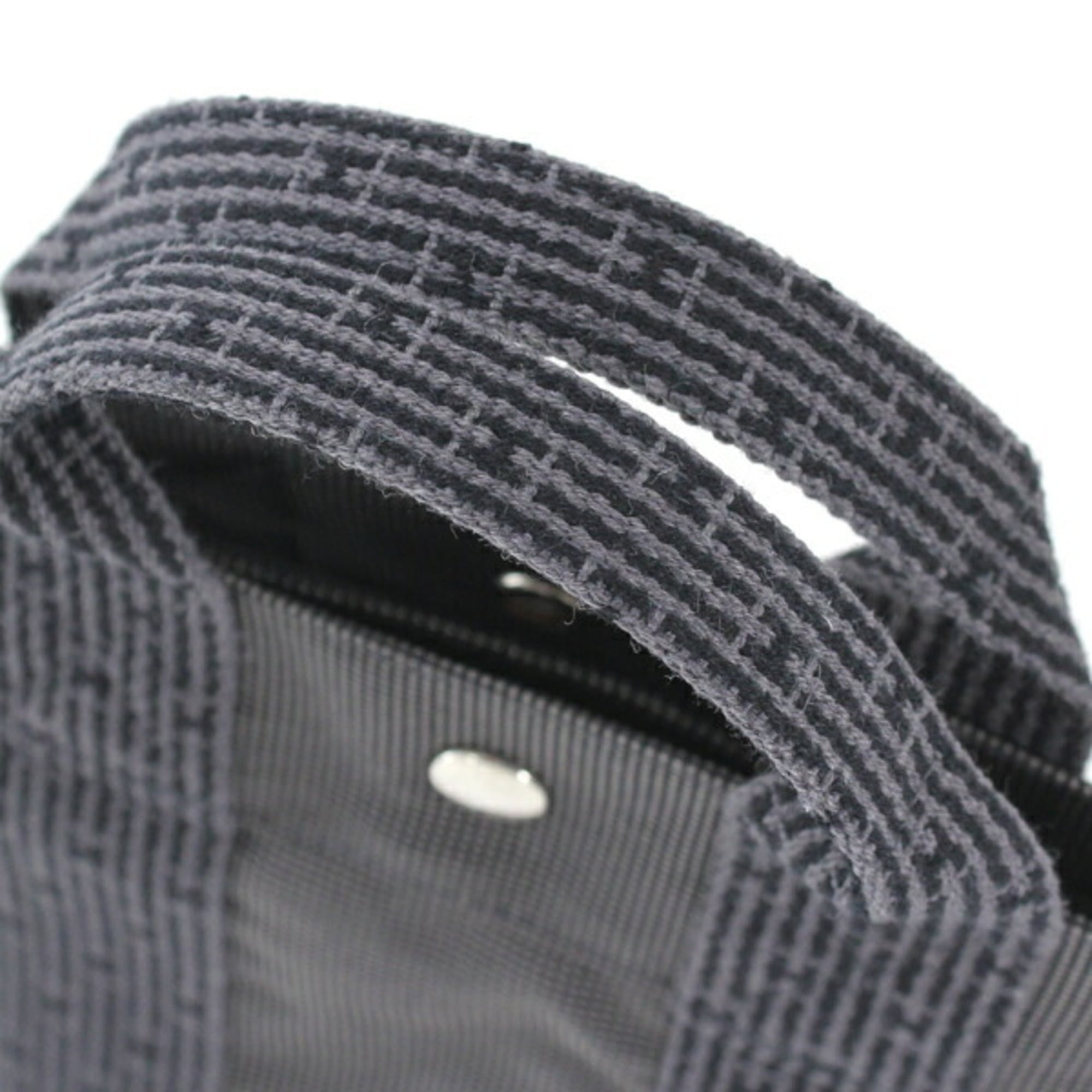 Hermes Her Line Gray Canvas Handbag (Pre-Owned)