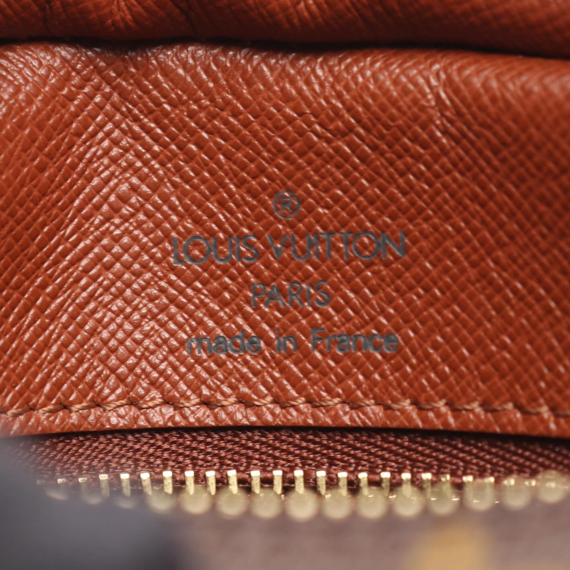 Louis Vuitton Brown Coated Canvas Pvc Monogram Leather Handbag Shoulder Bag (Pre-Owned)